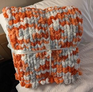 Handmade Chunky‎ knit baby blanket